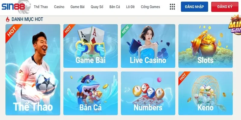 Giới thiệu sơ lược về nhà cái SIN88 hot