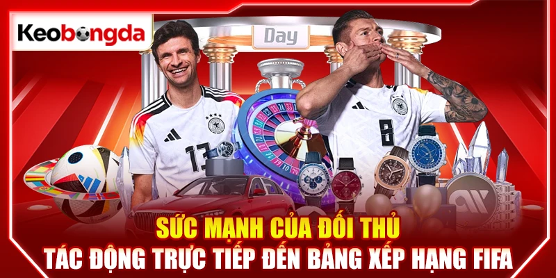 Sức mạnh của đối thủ tác động trực tiếp đến bảng xếp hạng FIFA